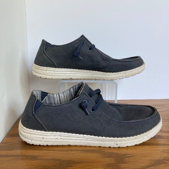 Skechers Mens Shoes Navy Blue Slip On Size 11 - Picture 13 of 13